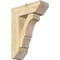 Ekena Millwork Balboa Slat Rough Sawn Bracket w/ Offset Brace, Douglas Fir, 8"W x 22"D x 30"H BKT0806X22X30BOA06RDF - alternate 1